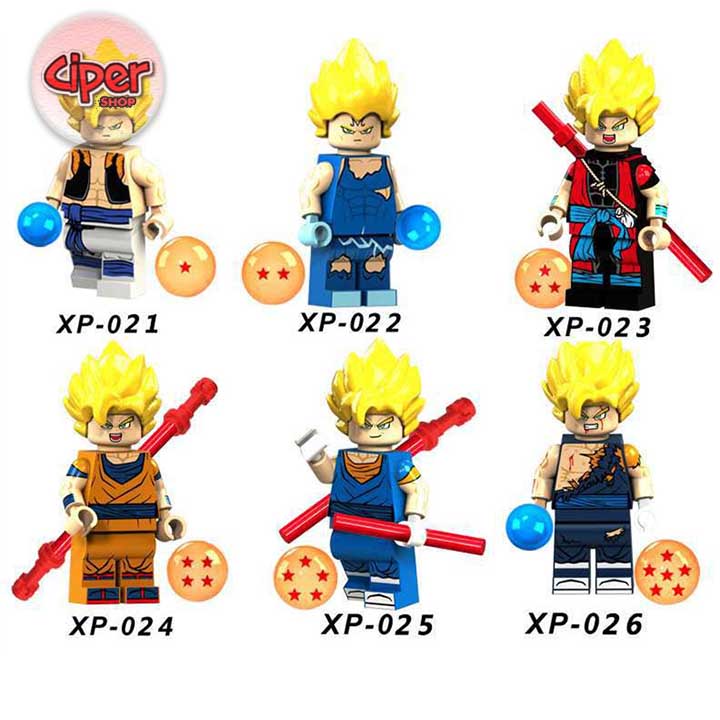 Bộ 6 nhân vật lắp ráp Dragon Ball - XP021