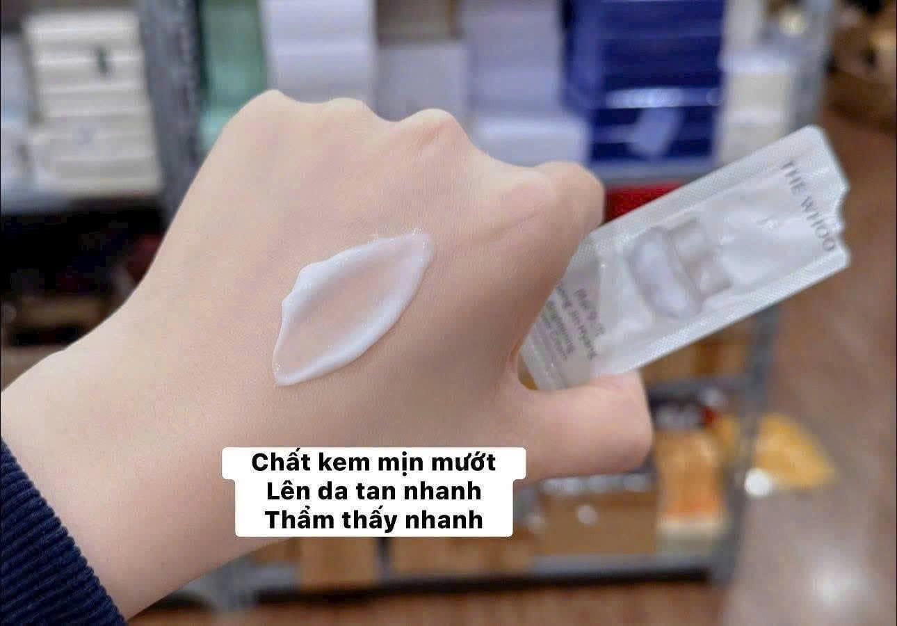 Combo 10 Gói Kem Dưỡng Sáng Da THE WHOO Gongjinhyang Seol Brightening Power Cream 1ml