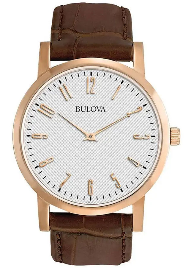 Đồng Hồ Nam Bulova Dây Da 97A106 - Mặt Trắng