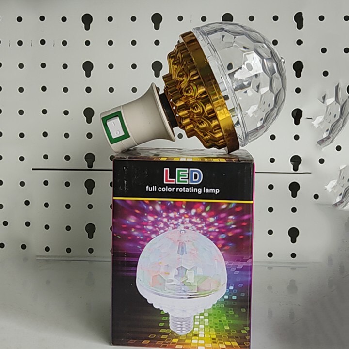Đèn LED Nháy 7 Màu Tự Xoay Và Đui Tròn Cao Cấp, Nhiều Hiệu Ứng Tia Chớp Nhấp Nháy, Đổi Màu Và An Toàn Sử Dụng
