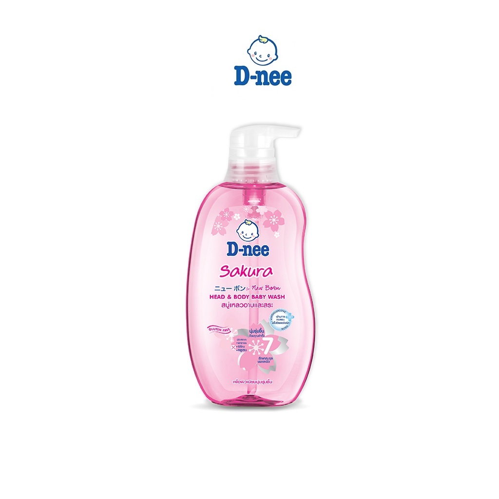 Tắm Gội Toàn Thân Baby Hồng D-Nee Dành Cho Bé Dưới 3 Tuổi (380ml)