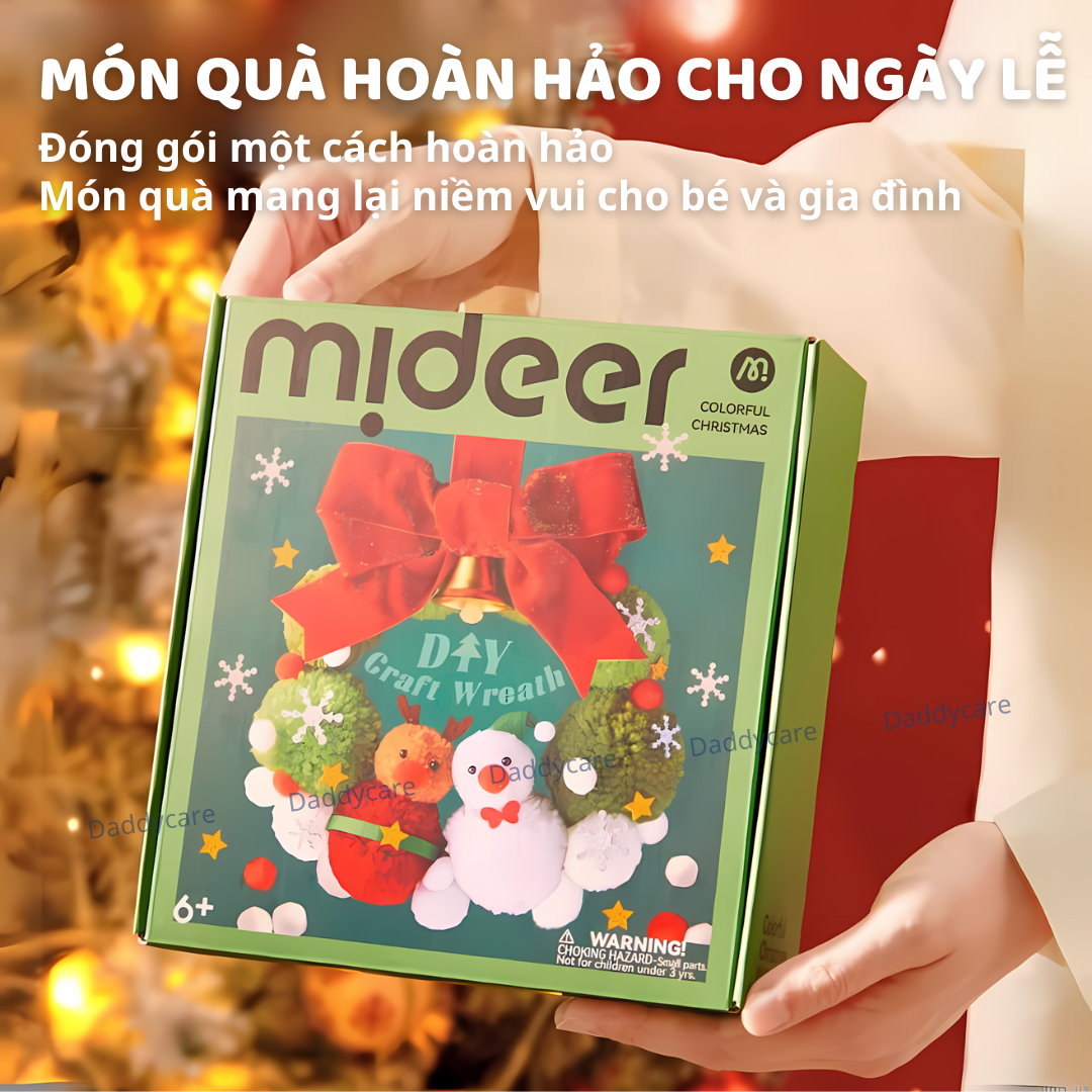 Vòng nguyệt quế noel Mideer Christmas wreath quà giáng sinh cho bé