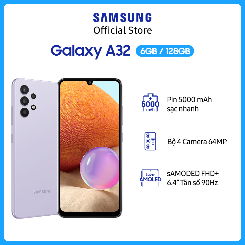 Điện thoại Samsung Galaxy A32-Hàng Chính Hãng