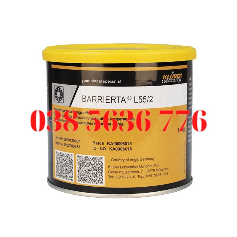 Kruber Kluber Barrierta L552 Dầu Mỡ Cơ Khí Công Nghiệp, Vòng Bi Lăn 1Kg
