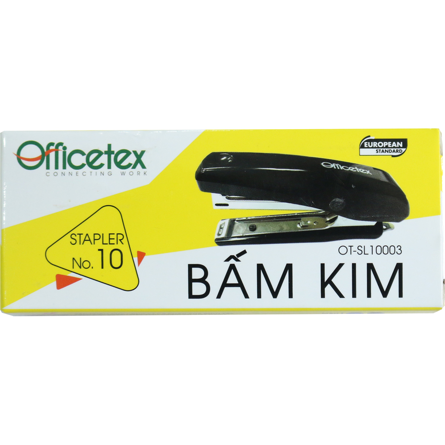 Bấm Kim OFFICETEX Số 10 OT-SL10003 (10.5 x 4 x 2.5 cm) - GIao Màu Ngẫu Nhiên