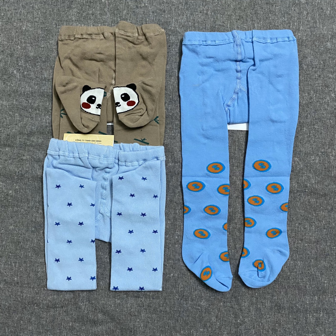 Set 3 quần tất cotton Thu Đông ấm áp Amigo cho bé trai, bé gái, quần tất vải mềm, mịn, co giãn tốt, giúp bé thoải mái, dễ chịu, hàng Việt Nam chính hãng