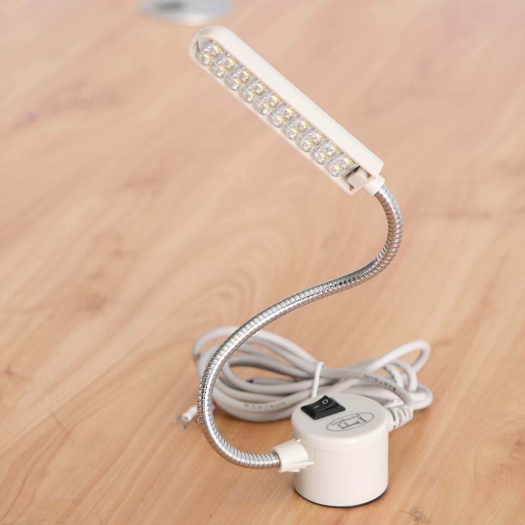 220V 20-Bulb Working Gooseneck Lamp With Magnetic Base for Sewing Machine