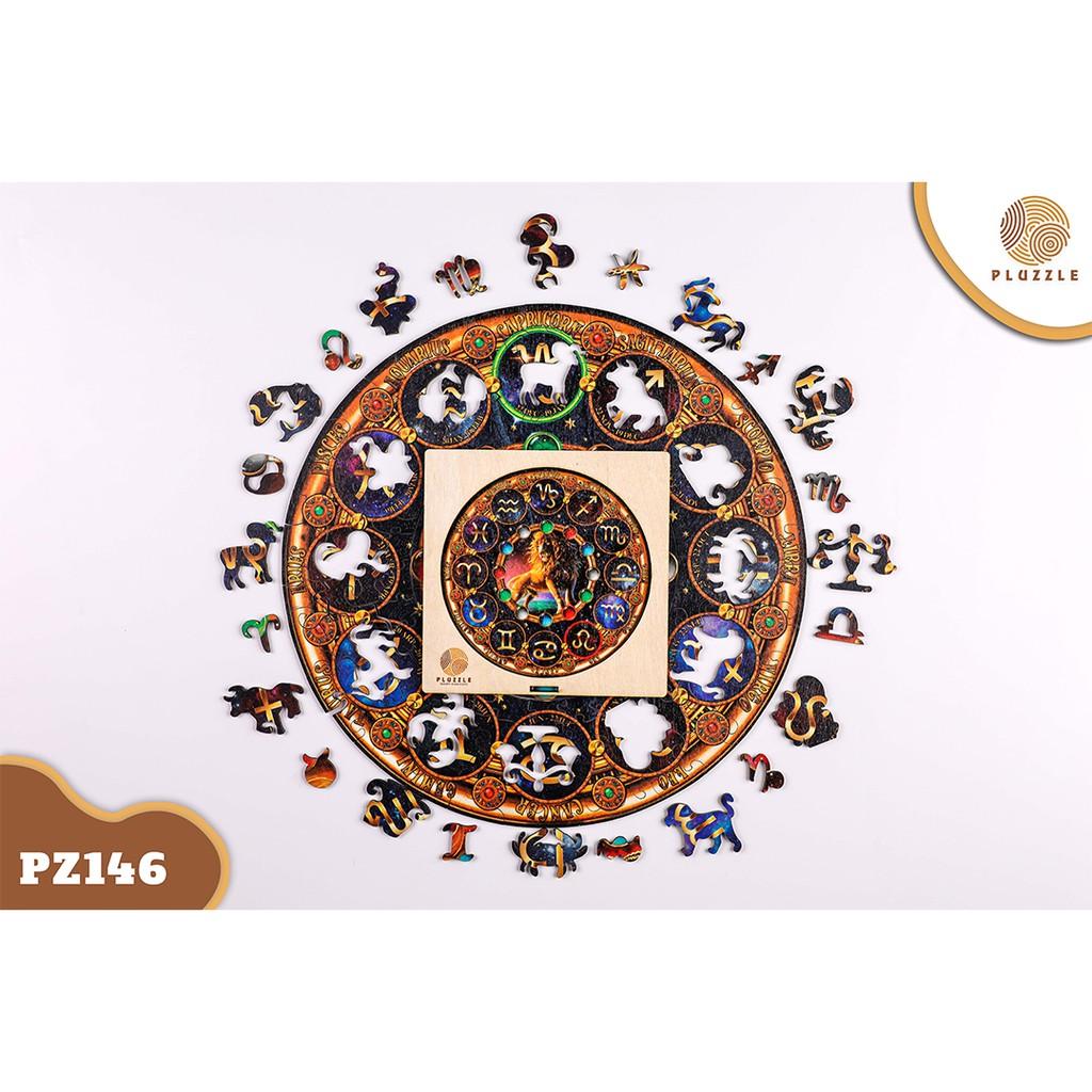 PLUZZLE Bộ xếp hình gỗ thông minh puzzle đồ chơi ghép hình 12 Cung Hoàng Đạo - Cung Sư Tử - PZ146