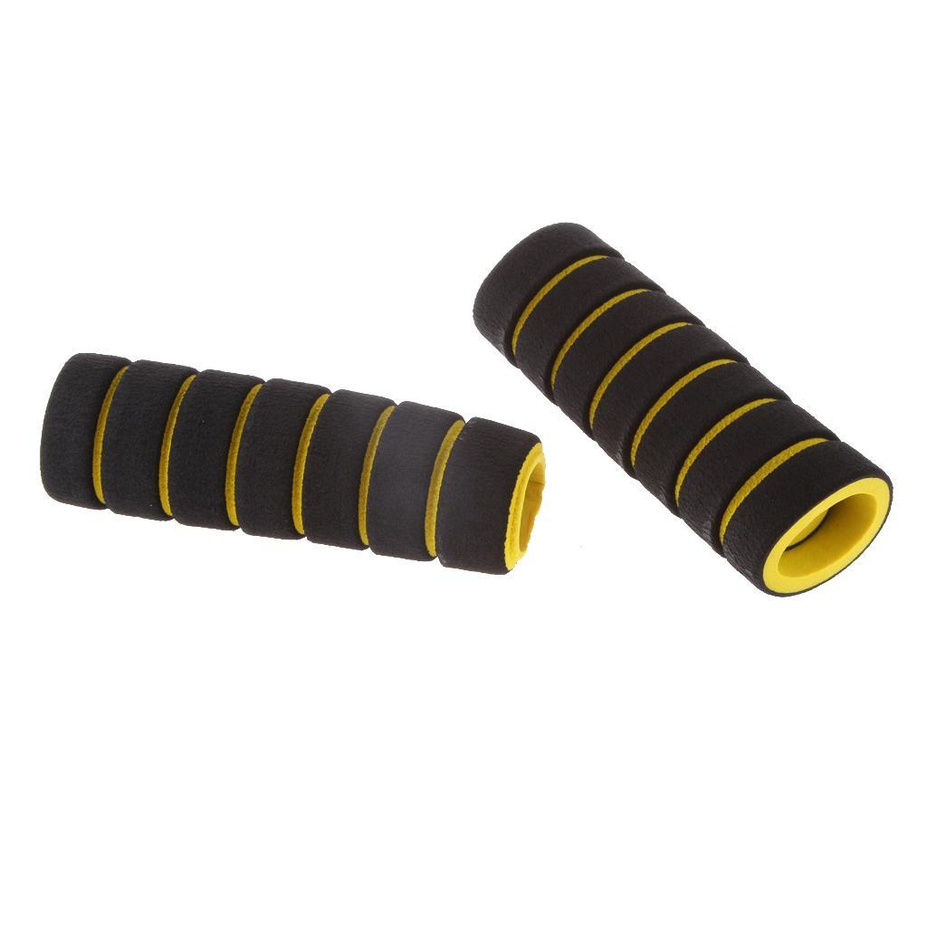 Motorcycle Foam Nonslip Handlebar Hand Grips Cover Set Gloves