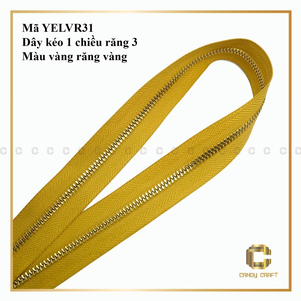 Dây kéo 1 chiều răng 3