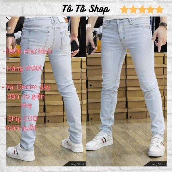 Quần Jean Nam Mẫu Mới ️️ Quần Bò Nam Chất Liệu Denim Cao Cấp Thời Trang Chuẩn Hàng Shop Tô Tồ Shop - QJNTT36