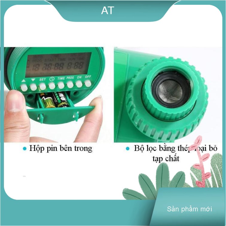 Đồng Hồ Hẹn Giờ Tưới Nước Cho Cây Vật Liệu Nhựa ABS Cao Cấp, Bền Nhỏ Gọn Tiện Dụng