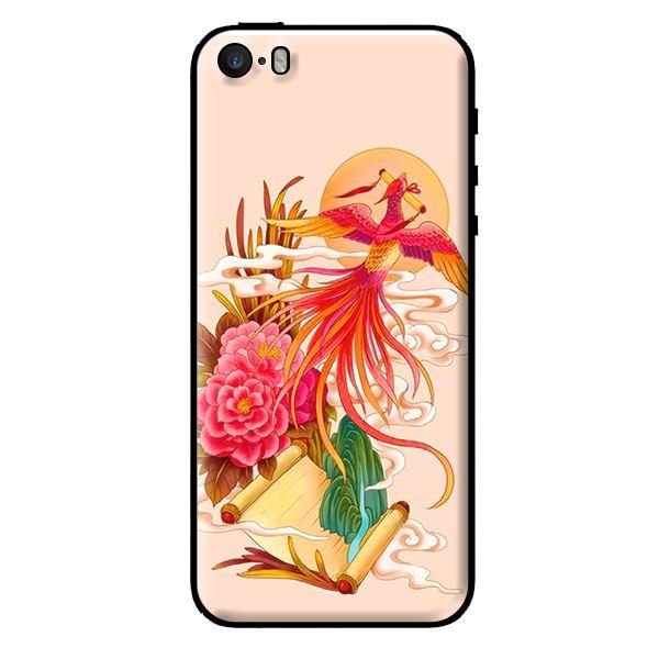 Ốp in cho iPhone 5s Phượng Hoàng Nền Hồng - Hàng chính hãng
