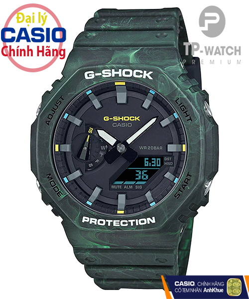 Đồng Hồ Nam Dây Nhựa Casio G-Shock GA-2100FR-3ADR Chính Hãng - GA-2100FR-3A