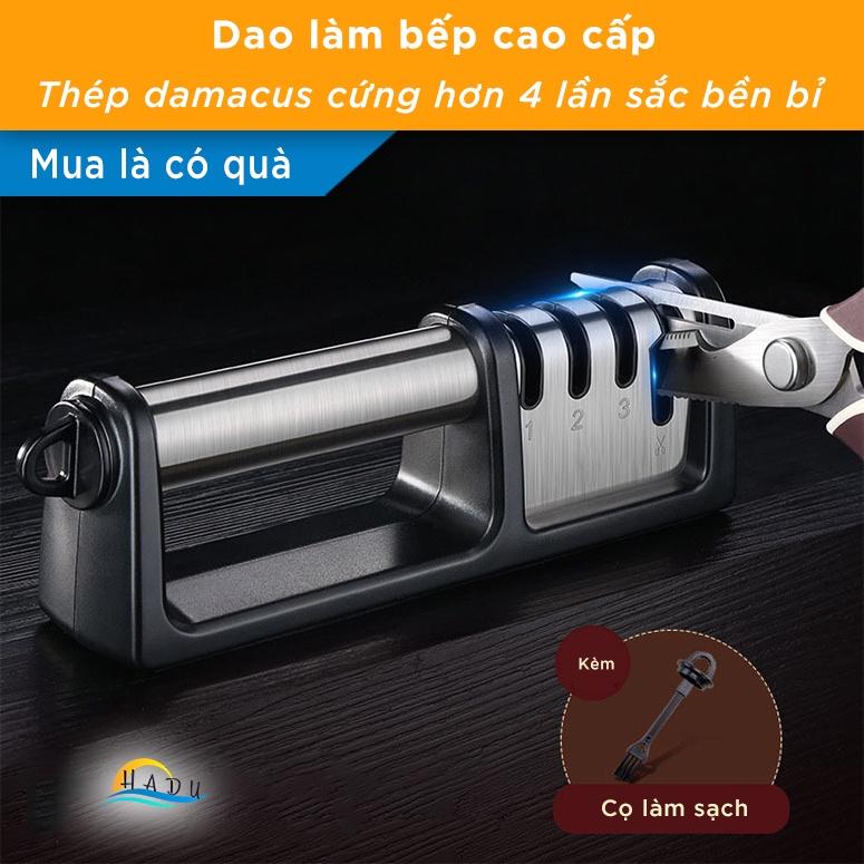 Dụng Cụ Mài Dao Kéo 3 Rãnh Chuyên Nghiệp Siêu Sắc Đạt Chất Lượng Của Đức Cao Cấp HADU