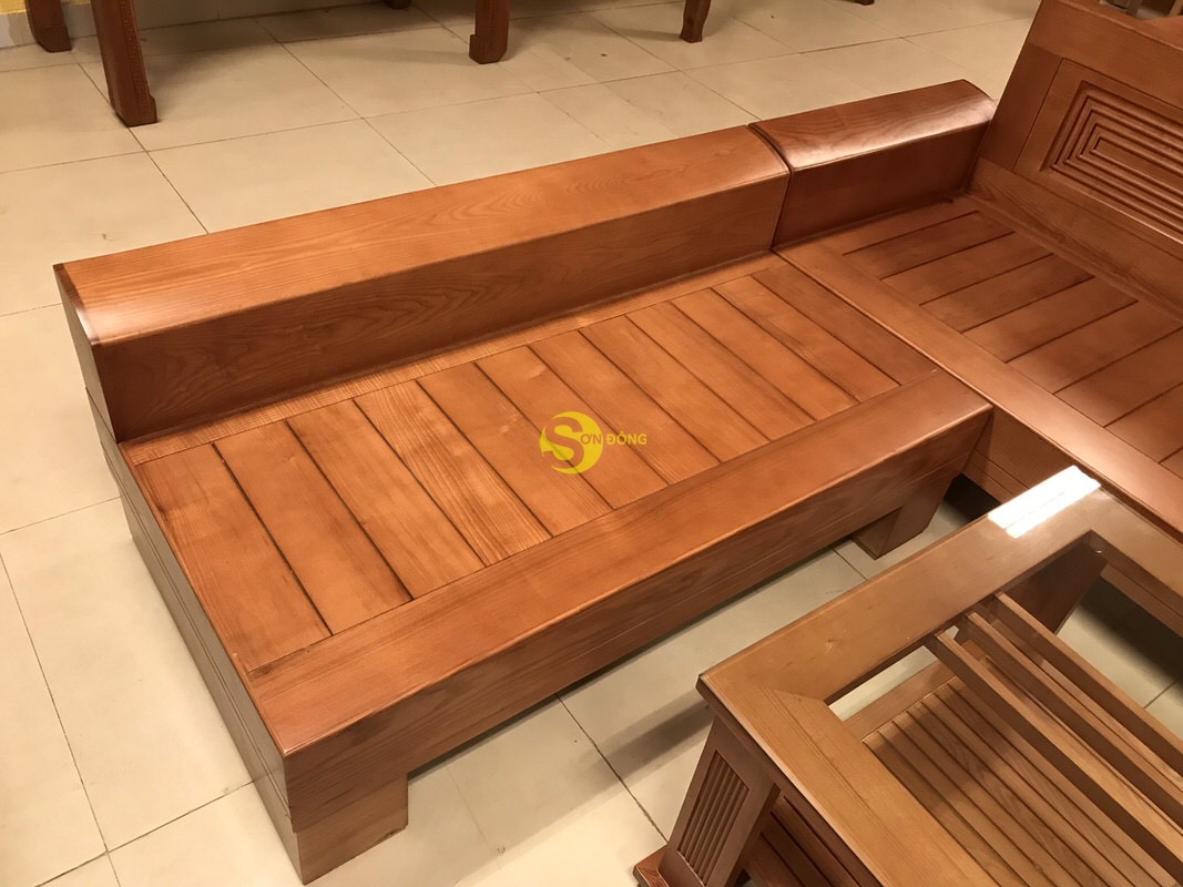 Bộ sofa góc Triện gỗ sồi Nga