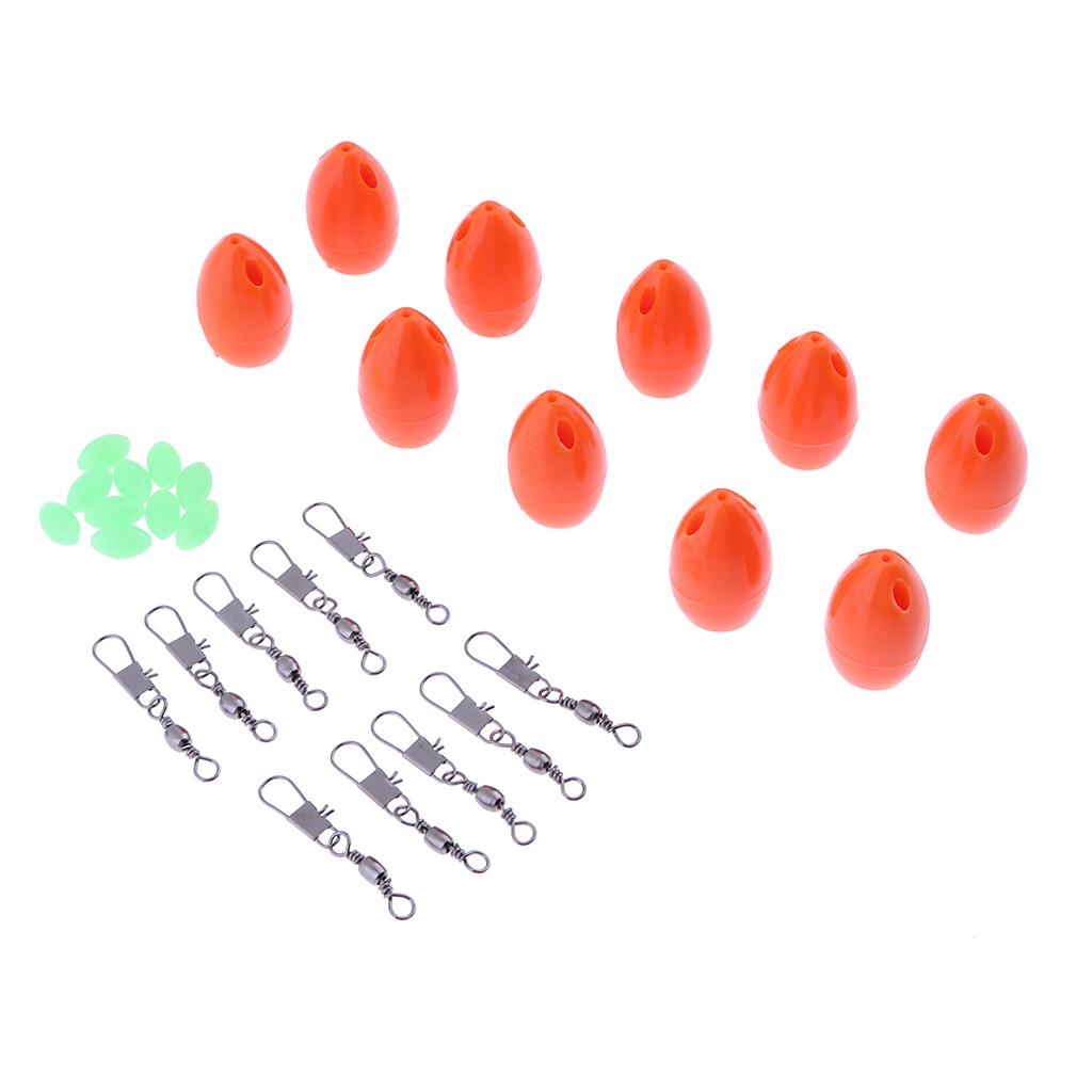 10pcs Floating Carp Coarse Trout Bass Sea Lure Fishing Tackle Orange