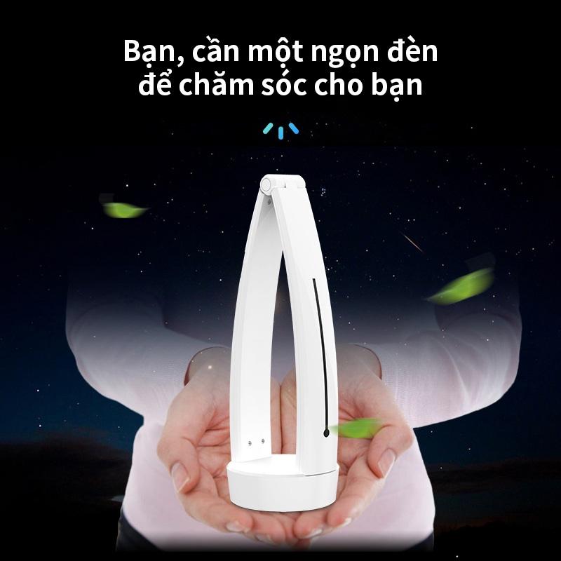 Đèn bàn Tích hợp Pin Ba màu Nhiệt độ Có thể Điều chỉnh Góc BASIKE DM15 Công tắc cảm ứng Học tập Làm việc Đọc sách Ngủ-Hàng chính hãng