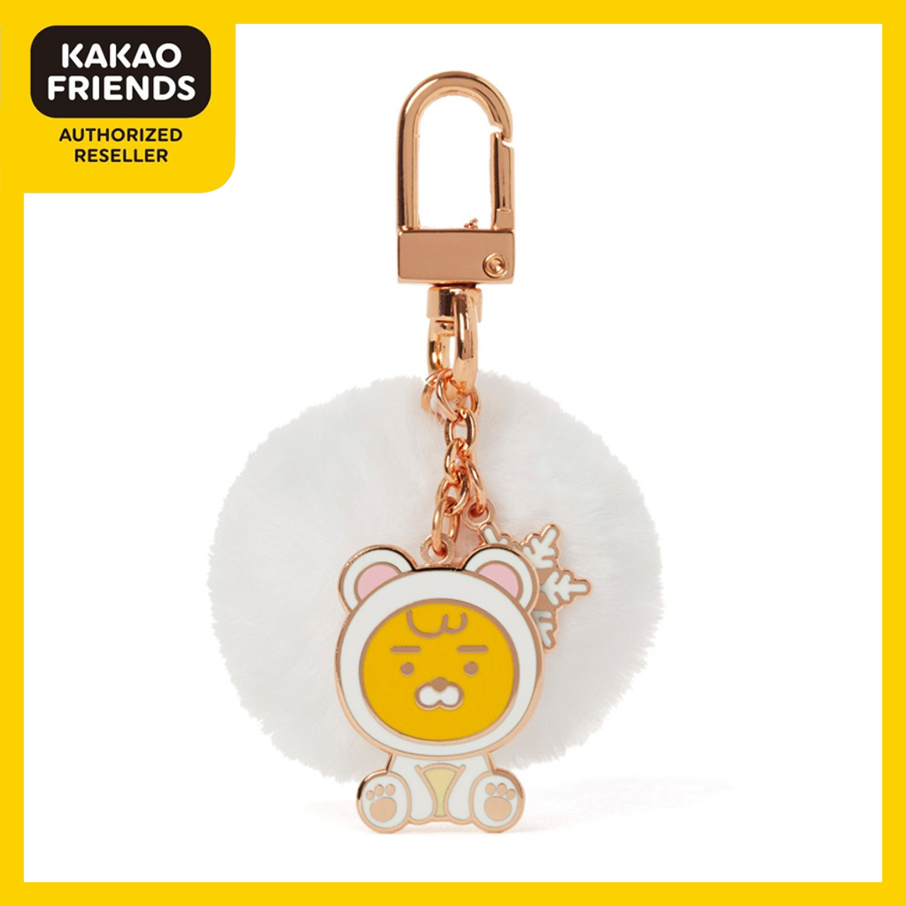 Móc Treo Pompom Ryan Kakao Friends Chính Hãng