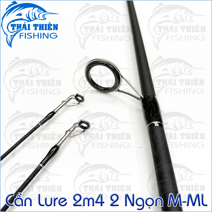 Cần Câu Lure Carbon Knight 2m4 2 Ngọn M - ML Chuyên Lóc, Chẽm, Tráp Cảm Giác