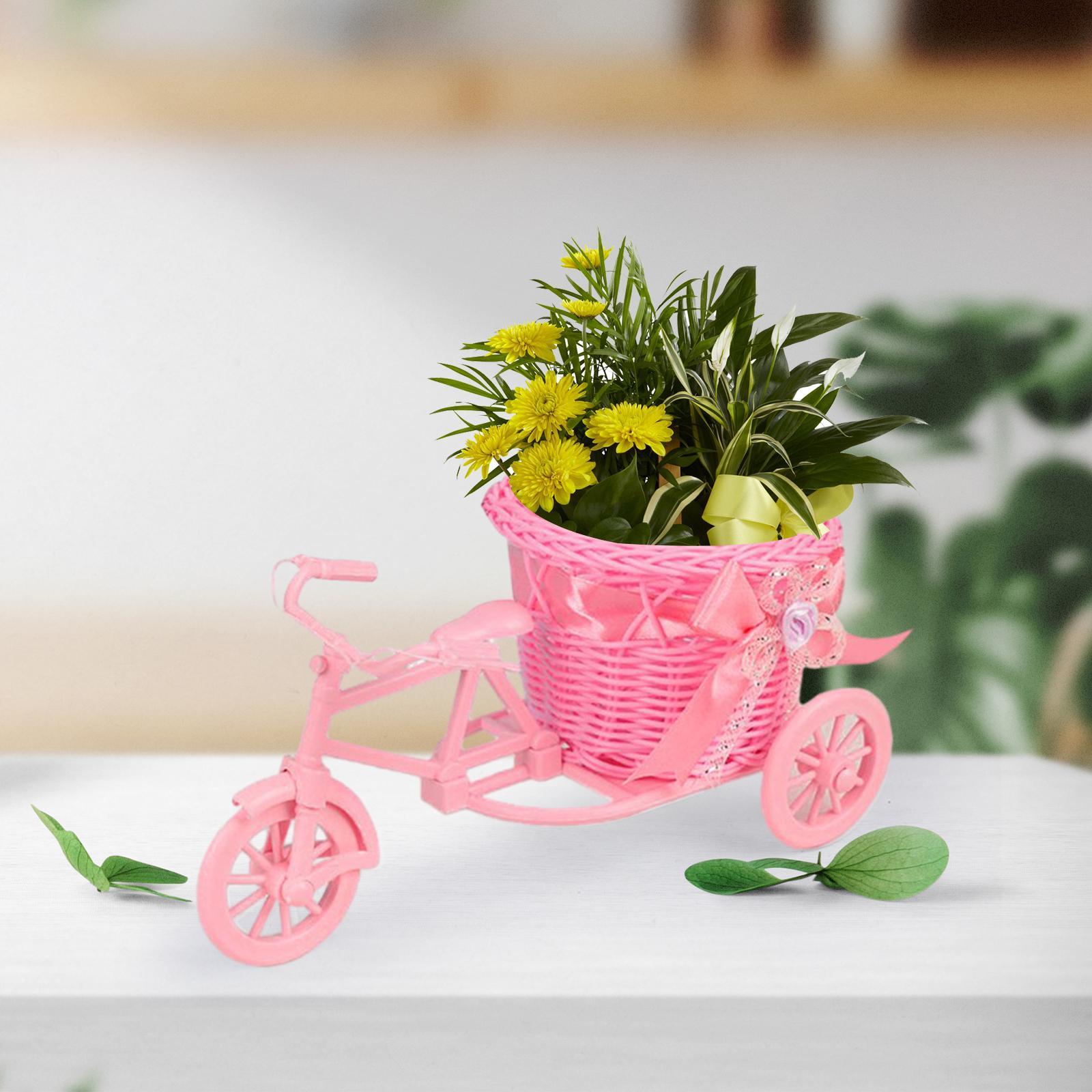 Artificial Flower Basket Vase Plant Rack for Party Indoor Home Decor