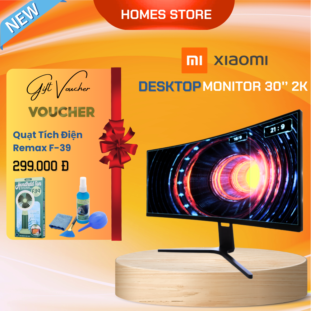Màn Hình Máy Tính Cong Xiaomi Redmi 30 Inch –2K/ 200Hz/ Cong 1800R Độ Phân Giải Cực Nét WQHD Chơi Game, Làm Việc Không Mỏi Mắt - Hàng Nhập Khẩu