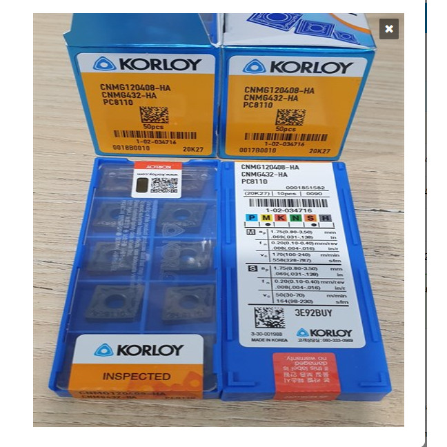 Mũi dao hợp kim CNMG120408-HA PC8110