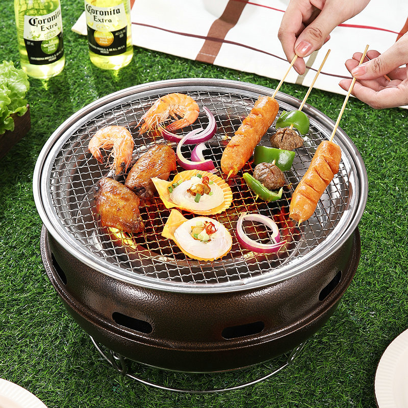 Bếp Lò Nướng Than Phong Cách Hàn Quốc BBQ Grill Camping Carbon (full option)