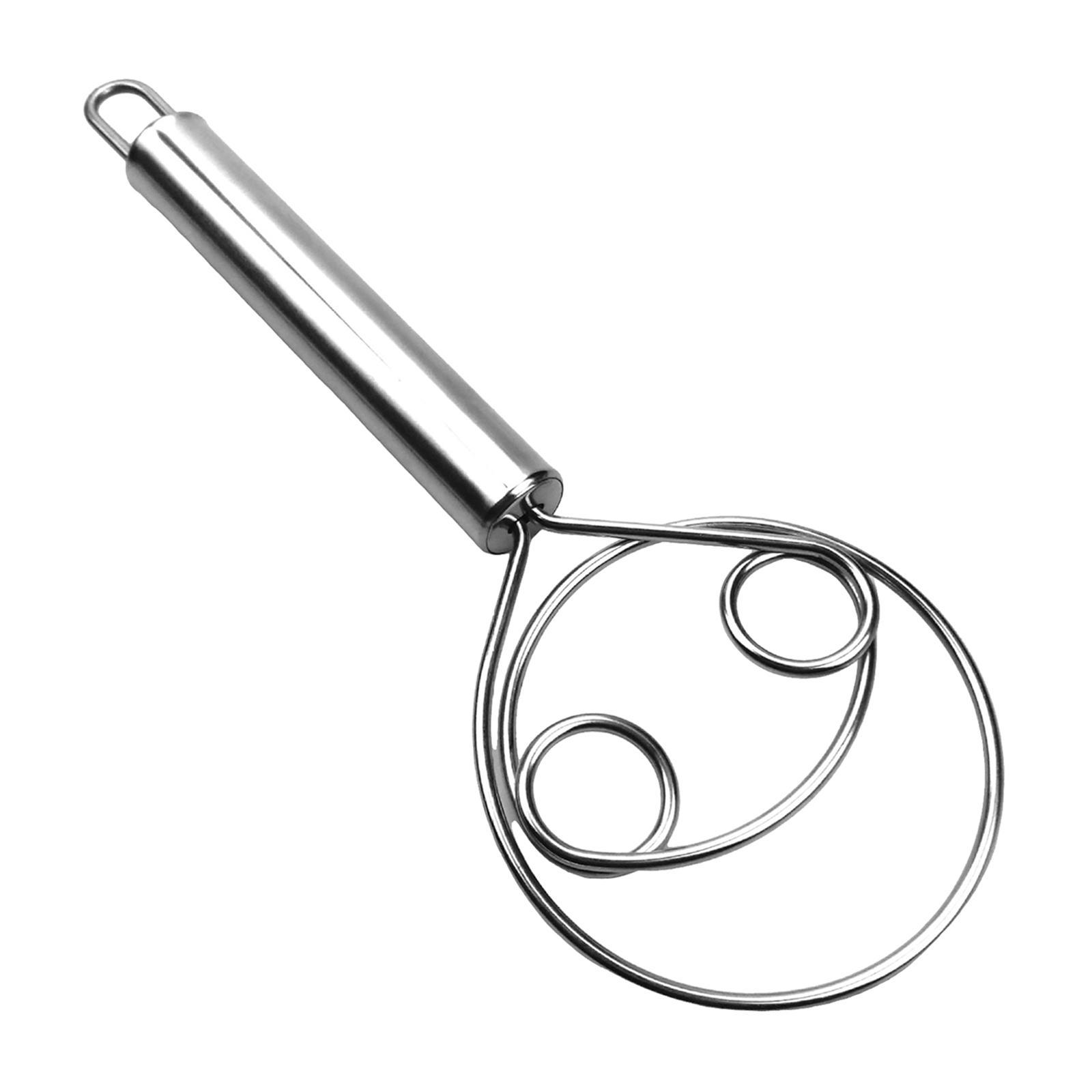 Manual Danish Whisk Bread Mixing Tool Flour Whisk Kitchen Baking Tools Traditional Dutch Whisk Baking Accessories for Biscuits Cake Pastry