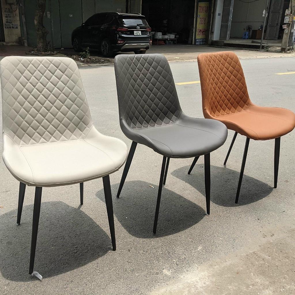Bộ bàn ăn mặt đá Ceramic bóng chân chéo chữ X kết hợp ghế BÌNH LONG trám