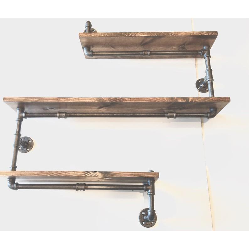 Kệ ống nước phong cách hiện đại, kệ ống nước trang trí 3 tầng decor phòng khách, phòng ngủ nhà đẹp