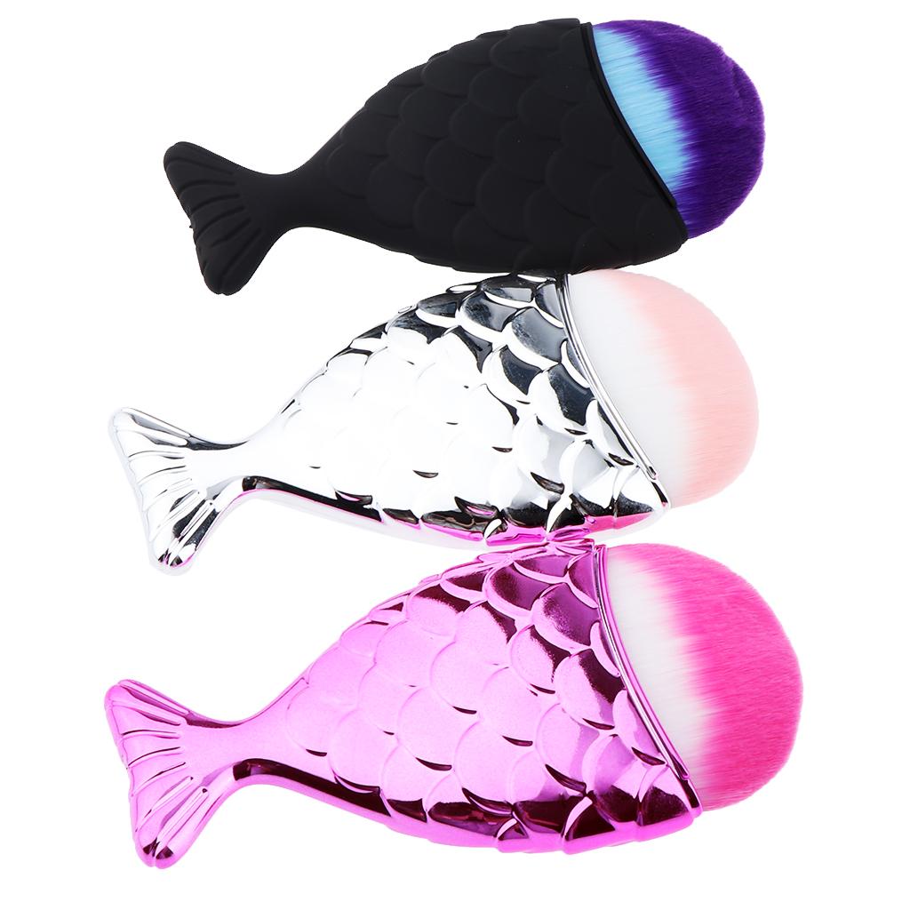 3 PCS Lovely Face Foundation Mud Mask Cosmetic Brushes Powder Makeup Brush