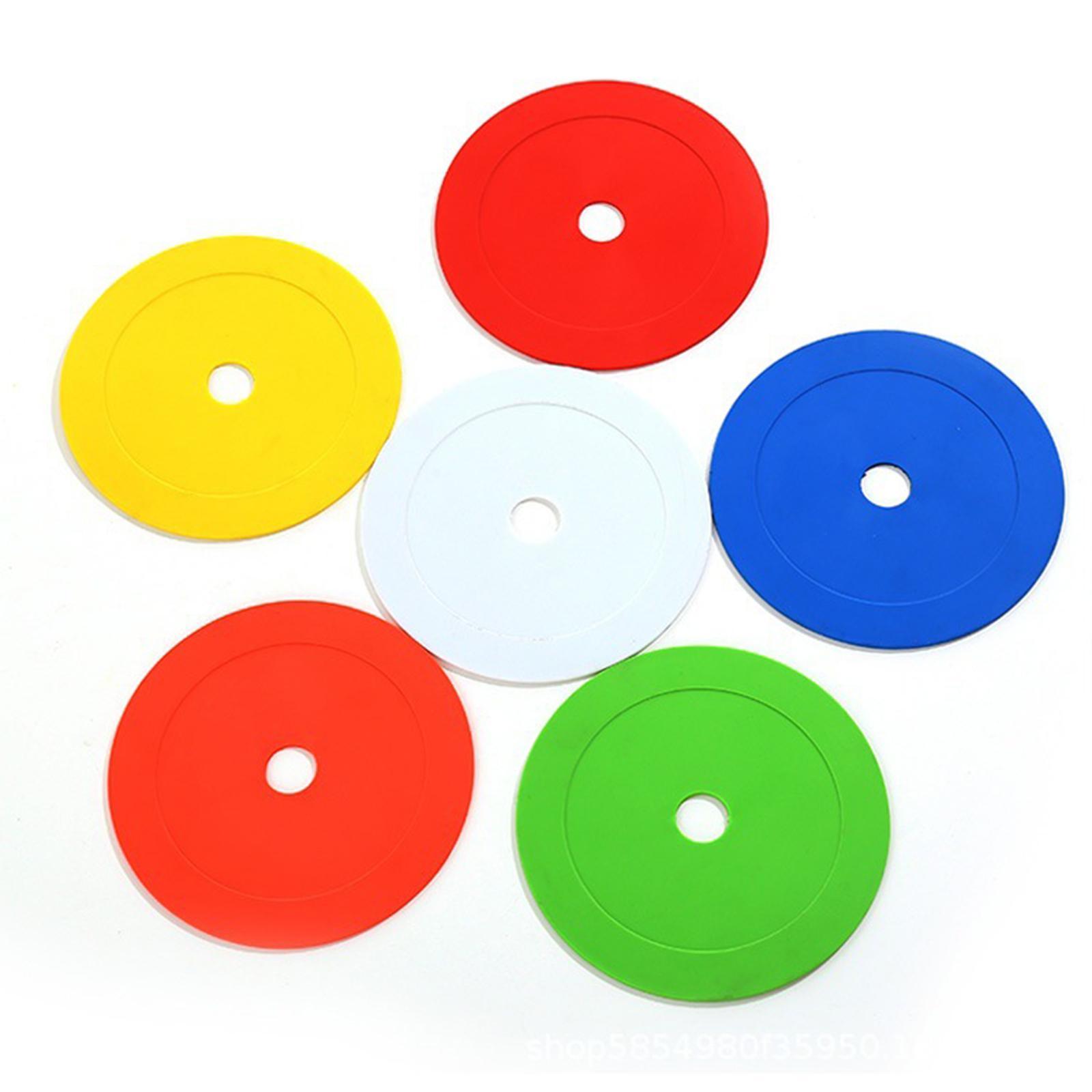 10Pcs Flat Cones Non Slip Training Spot Markers for Boxing Baseball Soccer