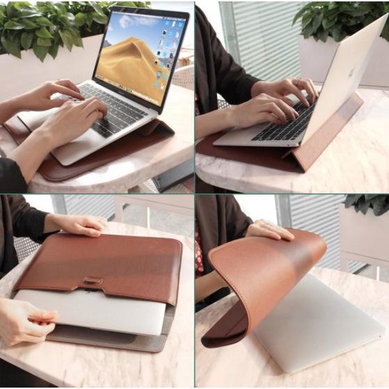 Túi Da PU Đựng Máy Tính Bảng & Laptop Gọn Nhẹ Cho Air Pro 11 13 15 16 inch