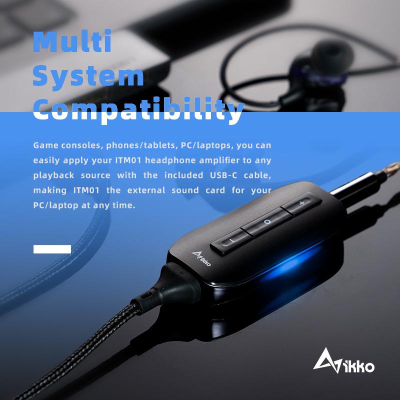 IKKO Zerda ITM01 USB DAC Switch Gaming Sound Card Type C đến 3,5 mm Tai nghe âm thanh Hifi Audio cho bộ chuyển đổi cáp Mac điện thoại