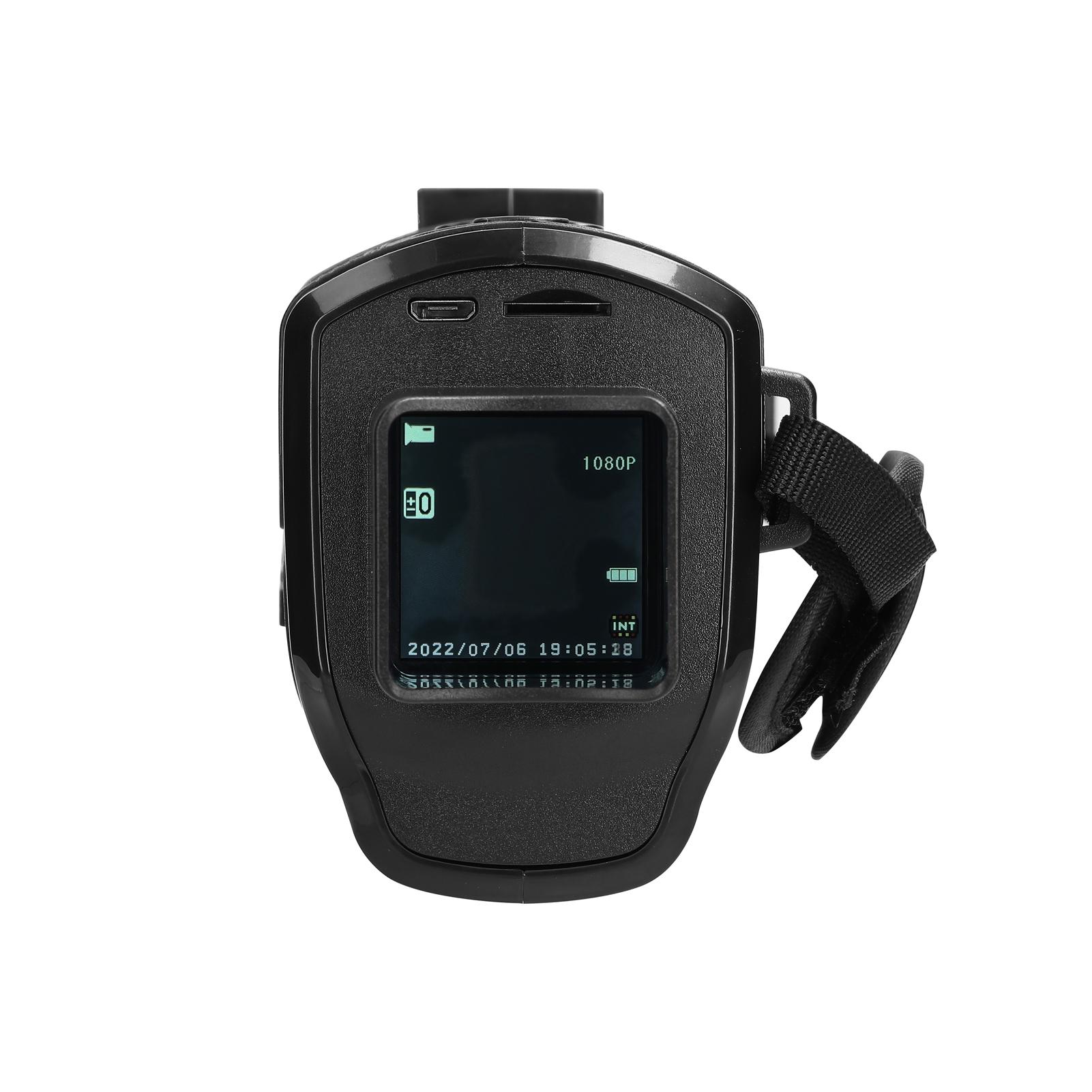 Portable Monocular Infrared Night-Visions Device Day Night Use Photo Video Playback Modes 5X Digital Zoom 300M Full Dark Viewing Distance with Wide Angle Lens for Outdoor Hunts Boating Journey
