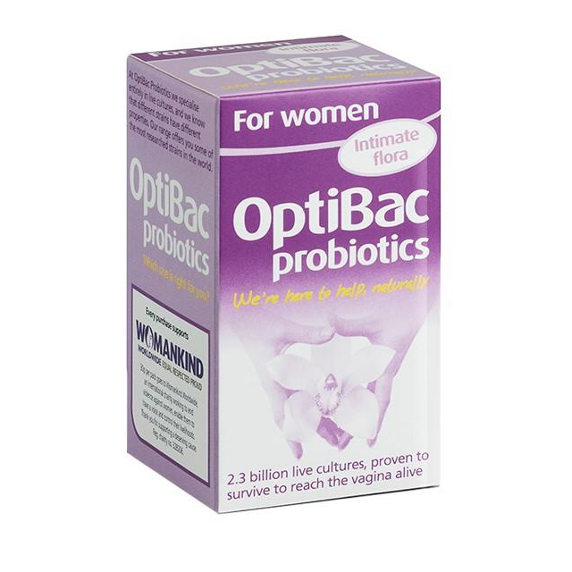 Men vi sinh OptiBac for Women ngăn ngừa viêm nhiễm vùng kín cho phụ nữ - Nhập khẩu UK