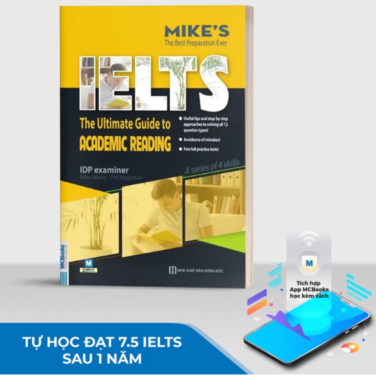 Sách - Combo Ielts Mike's (Writing, Reading, Speaking, Listening) - Học Kèm App Online