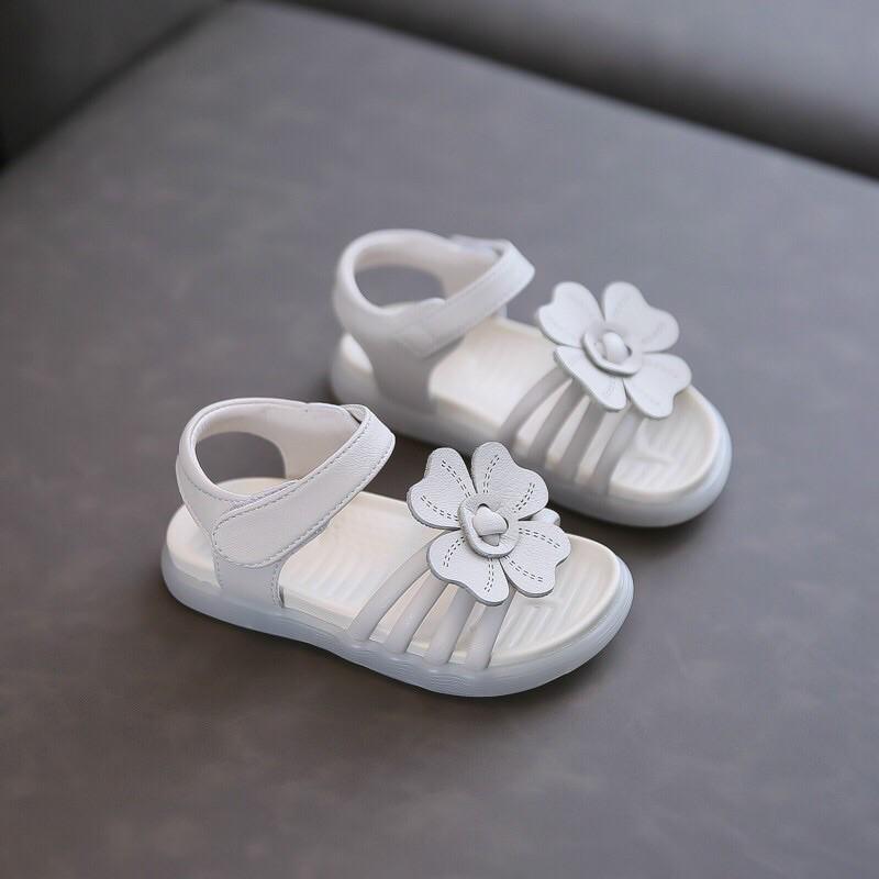 Dép quai hậu hoa nơ đế dẻo cho bé gái