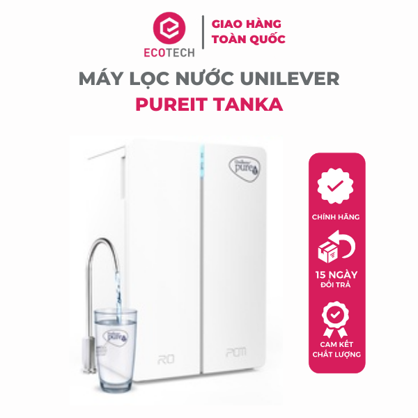 Máy lọc nước Unilever Pureit Tanka UR3140 nhỏ gọn tốc độ lọc 9 lít/ giờ - Hàng chính hãng