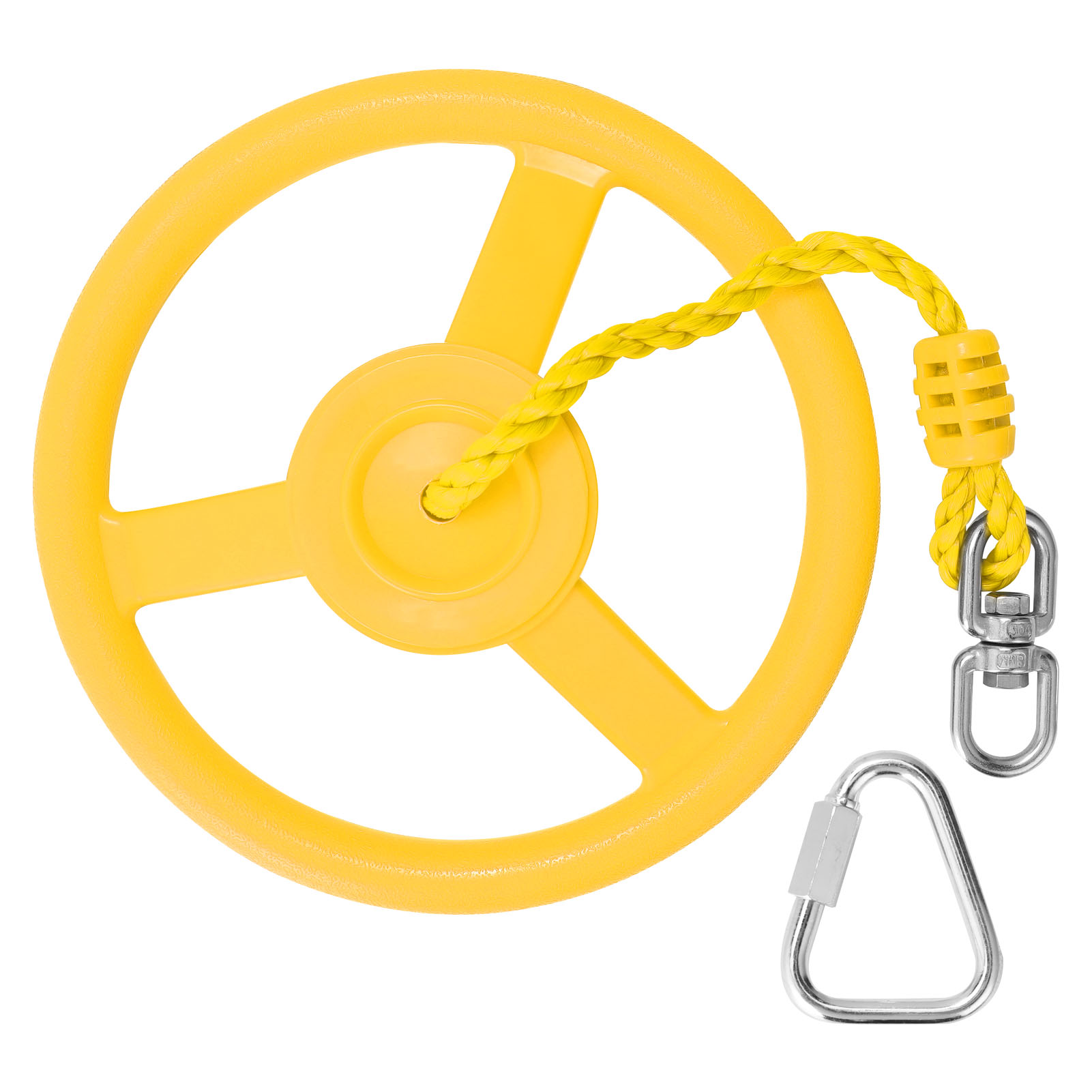 Đồ chơi Bánh xe treo cho trẻ em xoay 360 ° Tay cầm chống trơn trượt, vân mịn, tăng độ ma sát, chất liệu nhựa an toàn