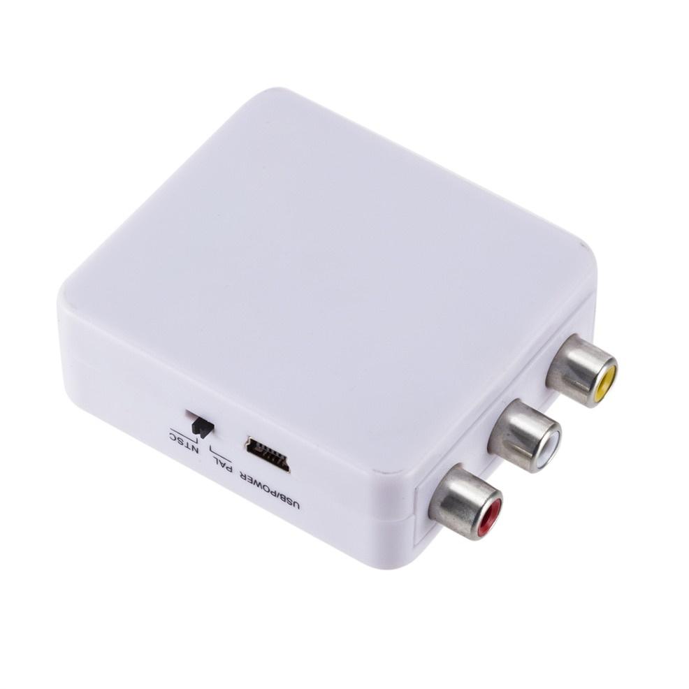 Bộ Chuyển Đổi Vga Sang Av Rca Mini Với Giắc 3.5mm Audio 1080p Vga2Av Rca Hd Cho Pc Sang Tv Hd