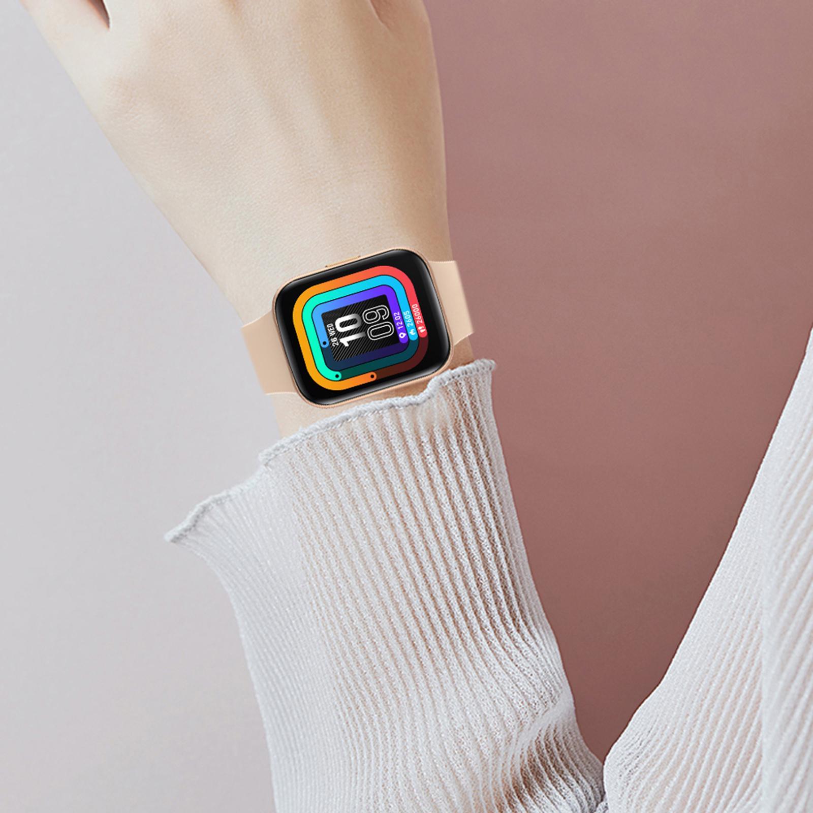 IP68 Waterproof Smartwatch Unisex Sport Watch   Monitor Black