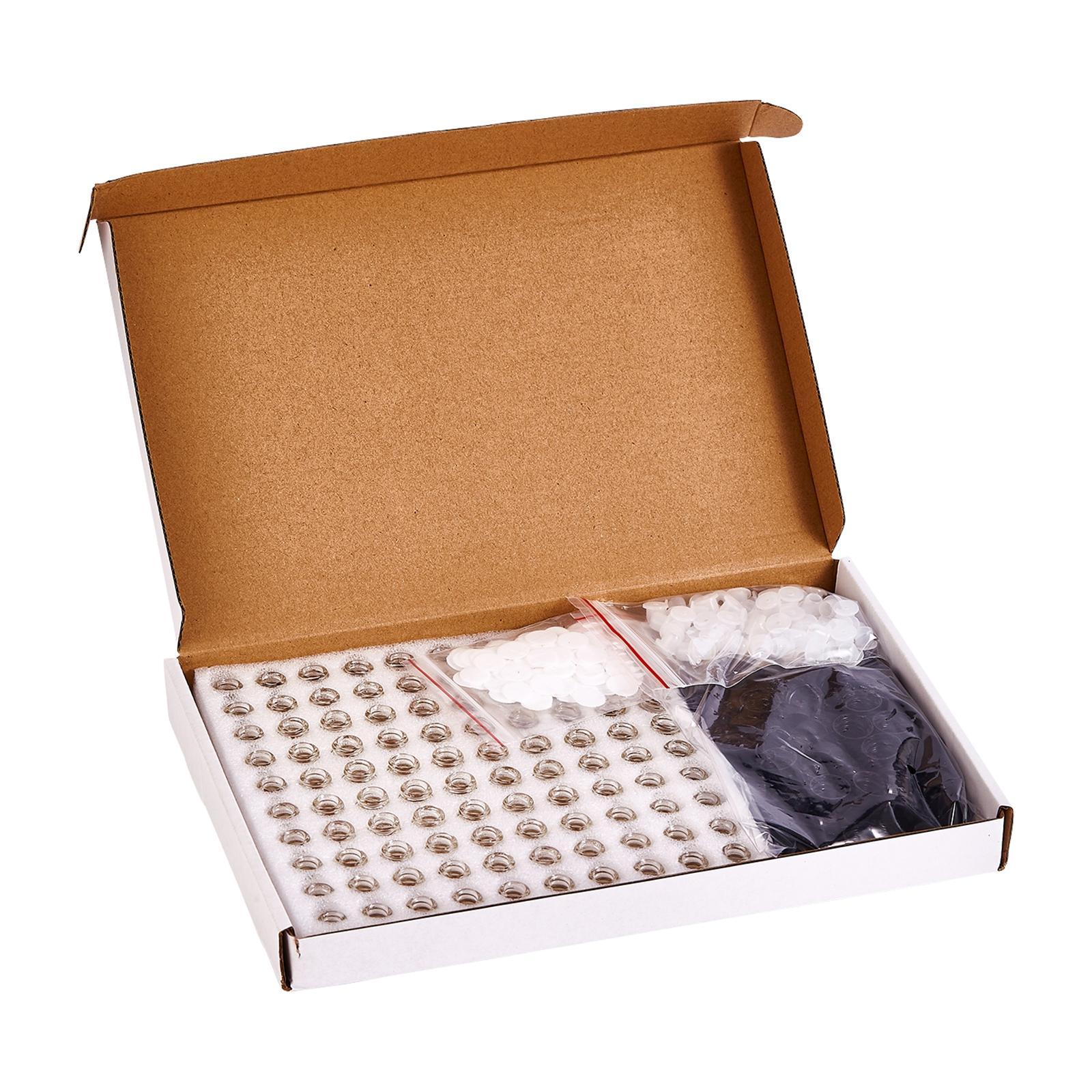 100 Pcs Essential Oil  Vial with orifice 1ml  Dram bottle