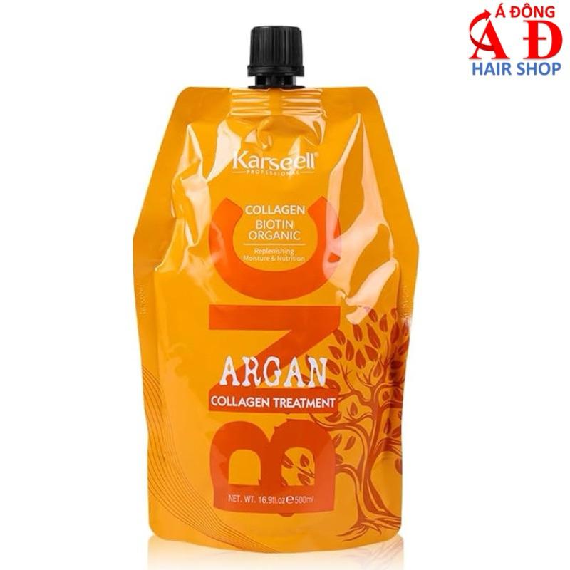 Kem hấp ủ tóc Karseell BNC Argan Collagen phục hồi siêu mượt New 500ml