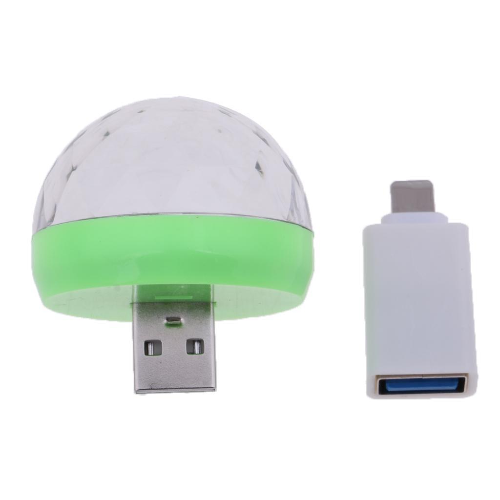 2xUSB Mini for Home Party DJ Lighting Green
