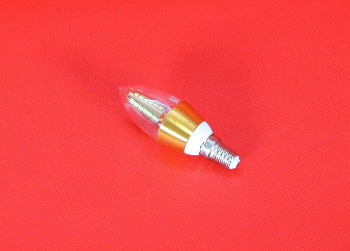 Bộ 2 bóng đèn LED C35 4W hình quả nhót viềm vàng đui E14 hàng chính hãng
