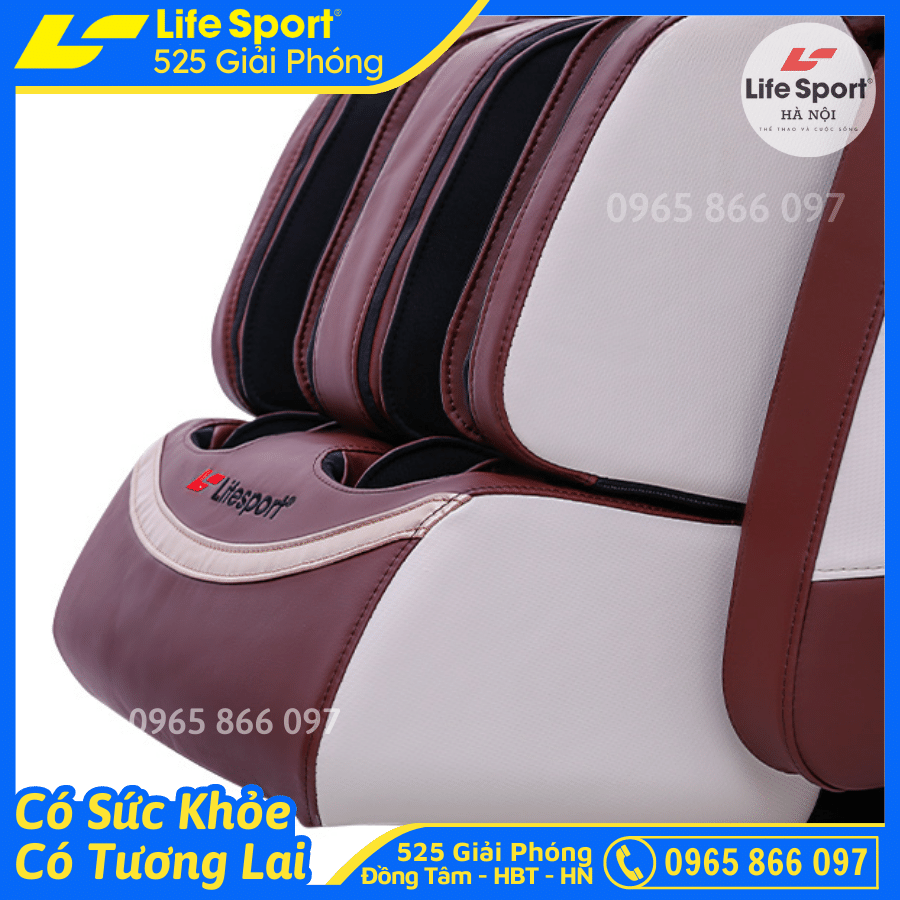 [SALE 50%] Ghế Massage Trị Liệu Toàn Thân LifeSport LS-368 [FULL QUÀ TẶNG] Công Nghệ Mát Xa Nhiệt Hồng Ngoại Tân Tiến Giúp Thư Giãn, Giảm Stress Tại Nhà. Tích hợp Máy Đo Huyết Áp Theo Dõi Sức Khỏe Hàng Ngày