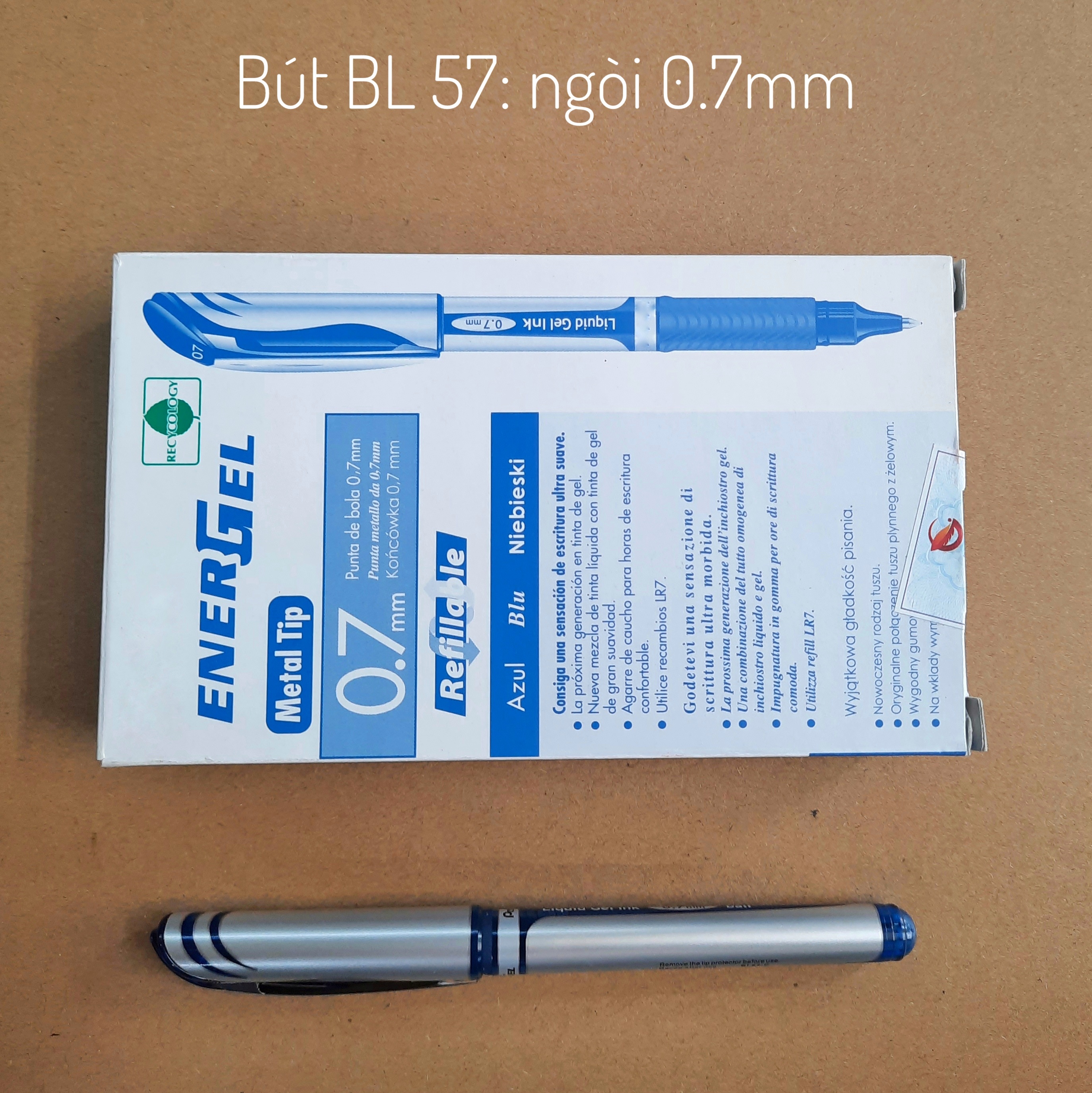 Bút gel Nhật Bản BL57, BL60 ngòi 0.5mm,0.7mm,1.0mm (1 cái)