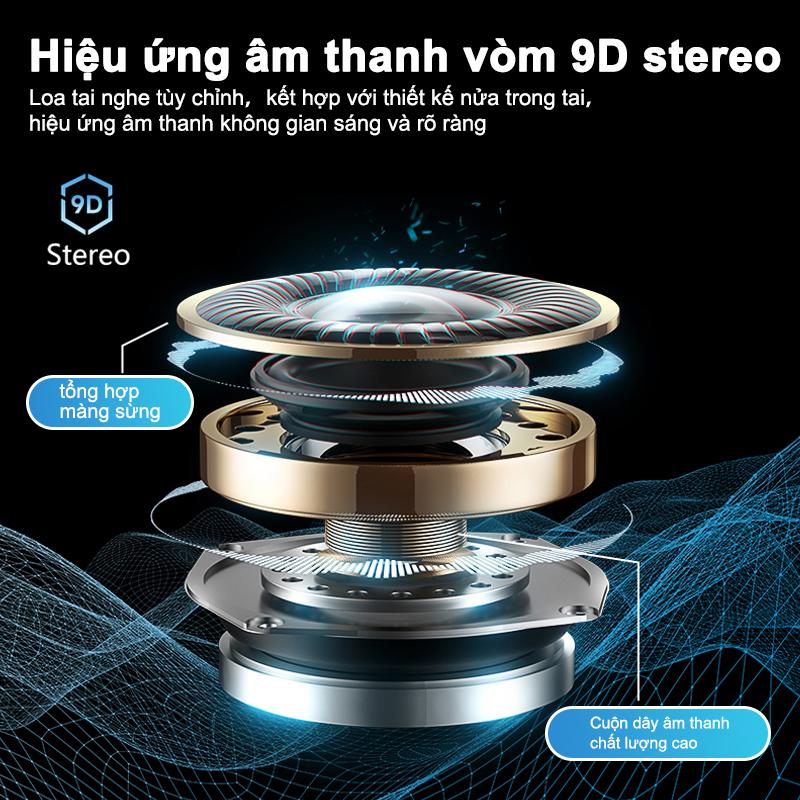 [HÀNG CHÍNH HÃNG GOOJODOQ] Tai Nghe Bluetooth Không Dây Goojodoq TWS 5.3 Chơi Game Thể Thao Kẹp Đeo Thoải Mái Tiện Lợi Bảo Hành Chính Hãng